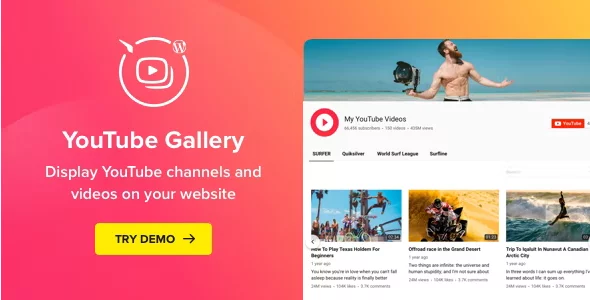 YouTube Gallery for WordPress