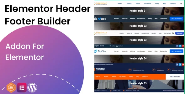 Elementor Header Footer Addon