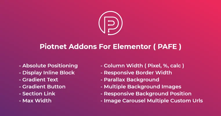 Piotnet Addons For Elementor