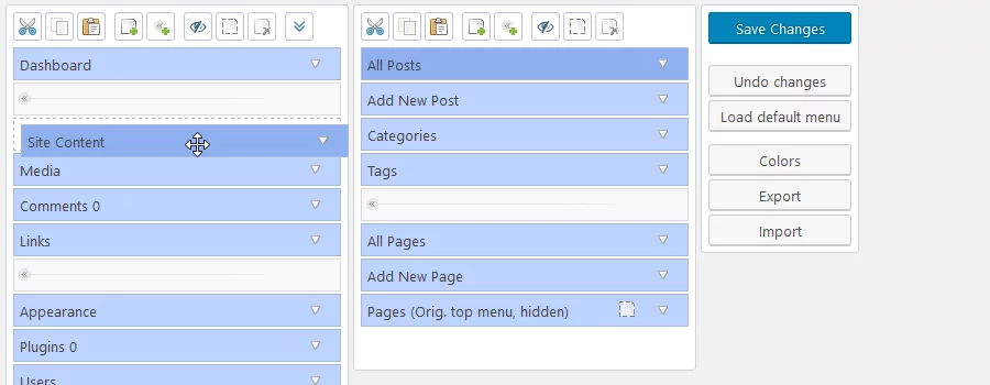 Admin Menu Editor Pro