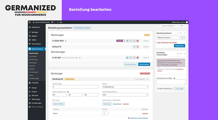 WooCommerce Germanized Pro